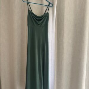 Chic Forest Green Maxi Dress